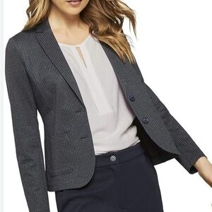 NEW Banana Republic black with white polka dots blazer size 0